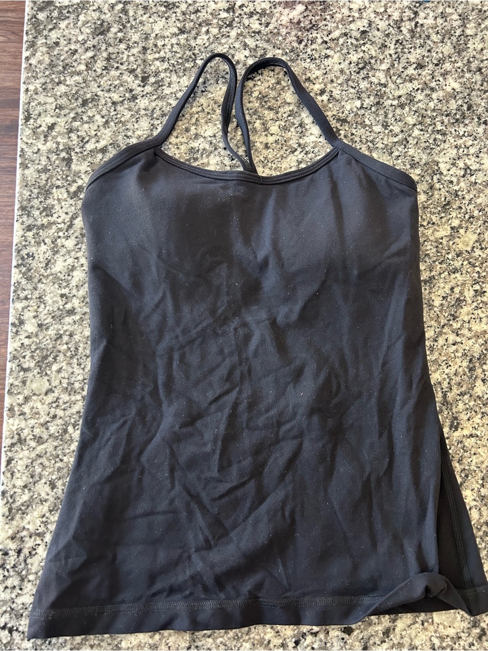 lululemon athletica Black Strappy Tank Camisole